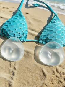 1 Paar wiederverwendbare Silikon-BH-Pads, unsichtbare nahtlose Einsätze, nahtlose Push-up-Cups für trägerlose und rückenfreie Kleider, Bikinis & Bademode, Muttertagsgeschenk - Verschiedenfarbig - Übersicht 1