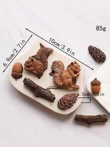 Bộ khuôn silicon làm bánh kiểu Mori - Hình sóc, nấm, quả thông, nhà gỗ, khuôn làm fondant, sô cô la, bánh quy, kẹo, đá viên. - Xem 7