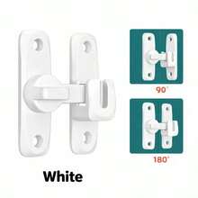 Latch Door Bolt No Drill Sliding Door Latch Catch Lockable Door Hasp Dedicated Lock Sliding Door Lock Clasp - Multicolor - View 16