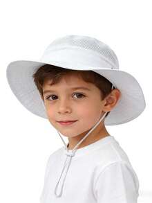 男士夏季遮阳帽，防紫外线，透气镂空遮阳帽，渔夫帽 - 彩色 - 查看 4