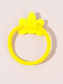 12pcs/Set World Bee Day Hair Ties For Girls, Yellow Bee Hairbands, Bling Rhinestone Hair Bands, Cute Hair Accessories For Girls Gifts,Party,Spring,Summer,Holiday  - Yellow - View 5