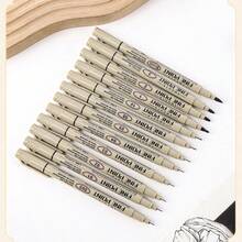 12pcs/Set Fine Tip Liners, Waterproof Ink Pens For Drawing, Sketching, Manga, Calligraphy, Art Design - Set - View 2