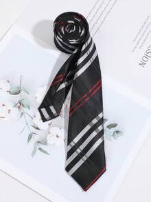 1 chiếc cà vạt nam thời trang tối giản kẻ sọc, phù hợp để mặc hàng ngày, đi làm, dự tiệc và các buổi liên hoan. - Nhiều màu - Xem 10