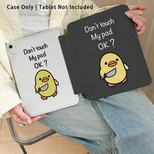 Chicken Holding Knife Pattern Acrylic Crystal Tablet Protective Case With Stand, Compatible With Samsung A9/A9+/S9/S9FE/A11/A11+/S11/S10 FE/S10 FE+/S10 Lite, A16 2025, Air 11/13, M3 2025, Mini 7 A17, Pro 2024, Air 11/13, M2 2024, Pro 11/13, M4 2024, Pro 12.9, 7/8/9 Gen, 10.2, 10 Gen, 10.9, Air 4/5/6/7/8, 10.9, Pro 11, 4/5/6 Gen, Mini 6, , Se 11, Honor, Matepad Se 11, , - Multicolor - View 5