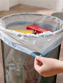 150/15个装特大号抽绳垃圾袋 - 50*45 一次性垃圾袋，宠物粪便袋 | 抽绳垃圾袋 | 便携式垃圾袋 | 防漏防臭垃圾袋，耐用、防漏、易撕设计，适用于客厅、卧室、浴室、卫生间、厨房、办公室清洁，必备家用垃圾袋 - 垃圾袋 - 查看 4