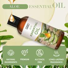 LZJV 100 ml/3,4 oz, 30 ml/1,0 oz Aloe Vera-doftolja, Lämplig för aromaterapidiffusor, luftfuktare, handgjord tvål/ljustillverkning, unisex, perfekt present - Aloe vera eterisk olja - Visa 2