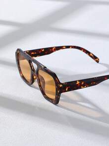 Women's Pilot Full Frame Multi-Color Spring/Summer Bright Tone Tortoiseshell Print Lens Bohemian Style Classic New Fashion Glasses Suitable For All Face Shapes, Beach Party, Cosplay, Outdoor Wear - Multicolor - View 3