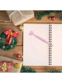 1-12支装粉色心形旋转圆珠笔，婚礼签名，适合学校办公用品，浪漫爱情书写工具，办公用品，婚礼，情人节用品，精致书写工具，返校礼物 - 愛心筆 - 查看 8