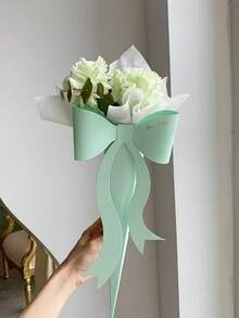 Hộp quà hoa hồng đơn hình nơ (10 chiếc), hộp hoa ngày Valentine, túi quà sự kiện, hộp hoa giấy Kraft, túi đựng hoa, thích hợp làm quà tốt nghiệp, quà Ngày của Mẹ, v.v. - nơ - Xem 5