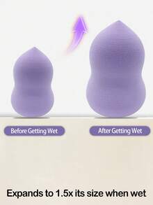 Bộ bông trang điểm đa hình màu tím 4/8/16 miếng, 3 loại bông phấn tam giác khác nhau, bông tán phấn mềm mại, không chứa latex, giúp tán kem nền, che khuyết điểm và tạo khối mắt hoàn hảo, có thể tái sử dụng và dễ dàng vệ sinh. Dụng cụ trang điểm màu tím dễ vệ sinh. - Nhiều màu - Xem 6