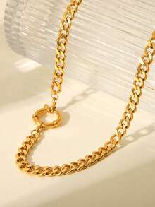 1件经典链项链，女士时尚嘻哈风颈链，吸睛派对饰品，礼品之选 - 項鍊 - 查看 3