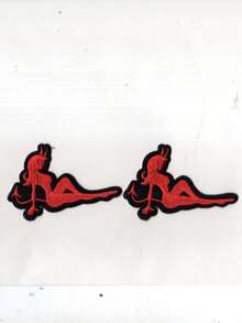 2pcs Multicolor Devil Woman Sewing/Iron-On Embroidered Patch - Ironing Style - View 13