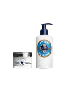 L'Occitane 【身体乳和面霜套装】乳木果油滋润舒缓面霜+乳木果油滋润身体乳 50毫升+250毫升，适合干性肌肤 - 適用於所有膚質 - 查看 2
