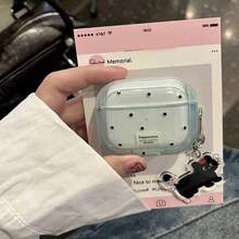 Polka Dot Protective Case Suitable Compatible With Apple Bluetooth Earphones, Anti-Scratch And Drop Protection Case Compatible With Apple Bluetooth Wave Earphone Charging Case - Multicolor - View 13