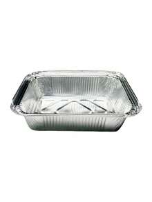 10个/20个装长方形锡箔托盘，一次性铝箔烤盘，适用于空气炸锅和烤箱 - 查看 4