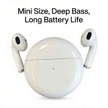 无线蓝牙5.0耳机，带麦克风，防水入耳式耳机，适用于智能手机 - 查看 2