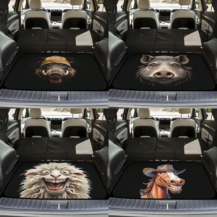 1 件装汽车后备箱垫 - 防水、防尘、防刮擦，适用于 SUV、轿车和掀背车 - 防滑底座，经久耐用 - 易于清洁和维护 - 汽車後車廂墊 - 查看 1