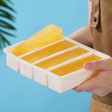 1pc Multi-Function Silicone Freezer Tray, Mold, Ice Cream Mold, Essential Kitchen & Party Accessory For Home And Apartment, Kitchen Necessity, Frozen Storage, Space-Saving Mold, Compact Design, Flexible Tray, Silicone Material, Tray, Home Chef - 彩色 - 查看 5