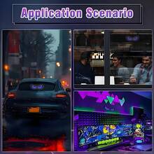 YITUMU 2pcs Halloween Demon Eye LED Car Lights - USB Powered Decorative Atmosphere Lights, 11 Flashing Modes, Red/Blue/White Eerie Glow, Easy Installation, Suitable For Sedan, SUV And Truck - Multicolor - View 9