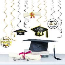 Spiral Background Decor For Graduation Season, Graduation Party Ceremony Backdrop - View 5