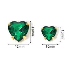 30pcs/Pack Stainless Steel Gold Base Acrylic Peach Heart-Shaped Four-Hole Claw Rhinestones, Fashion Elegant Gift Accessories, Suitable For Bags, Bracelets, Hair Accessories, DIY Jewelry Making Fasteners - Four-hole Claw Drill - View 5