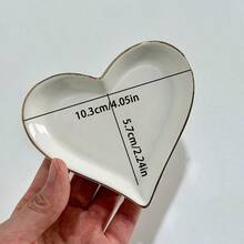 Ceramic Shell Jewelry Dish Jewelry Plate Ceramic Serving Tray Seashell Dinner Plate Jewelry Ring Dish Storage Tray - Beige 03 - View 10