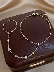 1 chiếc vòng tay mạ vàng 18K đính đá Zirconia hình học thanh lịch, trang sức tay bằng thép không gỉ dành cho nữ, phong cách Bohemia Beach, thích hợp cho Lễ Tình nhân, Tiệc tùng, Dạ hội, Hàng ngày, Hẹn hò, Lễ hội Mardi Gras, Năm mới, Đám cưới, Giáng sinh, Kỷ niệm, Quà tặng thanh lịch cho mẹ, Quà sinh nhật cho phù dâu. - Nhiều màu - Xem 6