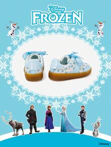 1 Pair Disney Frozen Authorized Collaboration Children's Sports Shoes, Including Elsa Princess, Anna Princess And Arendelle Princess Sports Shoes, Suitable For Daily, Holiday Sports And Outdoor Wear. Comfortable, Non-Slip, Durable And Breathable Soles. - Baby Blue - View 3
