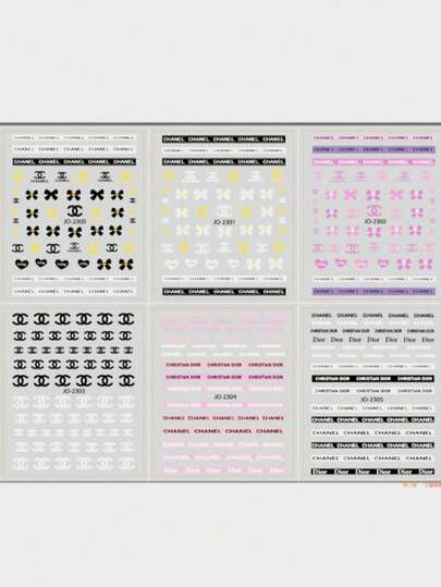 6pcs Bowknot Nail Stickers, European And American Style Luxury Minimalist Design, Adhesive Backing For Easy Application On Nails, Strong Adhesion And Won't Fall Off, Suitable For DIY Manicure, Salon Manicure And Home Manicure, Fashionable And Exquisite Bowknot Shape Enhances Nail Styling, Suitable For Daily Manicure, Parties, Dates, Weddings, Holidays, Multi-Piece Design For Easy Matching, Essential Decorative Accessory For Manicure Enthusiasts And Nail Salons