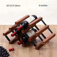 botelleros botelleros botelleros de Madera para Botellas de Vino Soporte Independiente shees mostrador Estante de Vino para Bar Bodega Armario del sótano 21 Botellas - 21 botellas - Ver 3