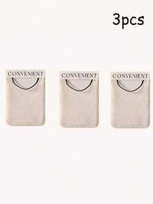 1 chiếc giá đựng túi rác nhà bếp, túi đựng túi rác bằng nhựa dung tích lớn gắn tường có khóa dán. - Màu be - Xem 7