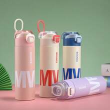 1 bình nước giữ nhiệt chân không bằng thép không gỉ 316 chất lượng cao, dung tích 500ml/16.91oz, kiểu dáng dễ thương, kèm bộ lọc trà, thích hợp cho cả nam và nữ. - Nhiều màu - Xem 2