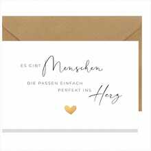 Thiệp Joli "Có những người hoàn toàn phù hợp với trái tim tôi" - Kèm phong bì và tem sáp - Thiệp sinh nhật dành cho bạn thân - Thiệp sinh nhật bạn thân - A - Xem 2