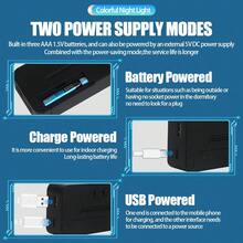 16.0cm Large LED Display Digital Alarm Clock With Voice Control, Adjustable Brightness, Dual Power Mode (USB Or AAA Battery), Rectangular Plastic Travel Alarm Clock Suitable For Bedroom, Living Room, Office - Movie Theme - Multicolor - View 5