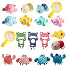 1 Set Baby Bath Toys, 1pc Wind-Up Floating Toy, Suitable For Boys And Girls, Children Bath Tub Toys Gift - Multicolor - View 8