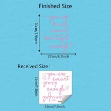 1pc Creativity Encourages English Wall Sticker For Room Decor,Festival Home Furnishing Decoratins,Best Gifts,Vinly Wall Decals,Remov﻿Able Stickers - Creative Encouragement English - View 2