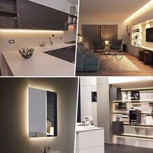 Dây đèn LED COB 2M/5M nguồn USB có công tắc cảm ứng điều chỉnh độ dài, có thể cắt theo ý muốn, thích hợp cho phòng khách, phòng ngủ, tủ quần áo, phông nền TV, nhà bếp. - Dải đèn COB - Xem 11