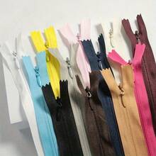 20pcs #3 Nylon Invisible Zippers, Closed-End Zippers Suitable For Dresses, Clothing Pockets, Bags, Pillows - Multiple Sizes Available - Mixed 20pc - View 9
