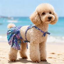 狗狗泳衣套装，宠物比基尼套装，中小型犬沙滩装 - 彩色 - 查看 15