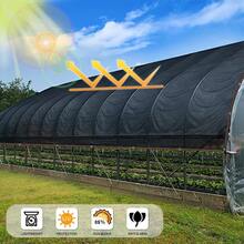 Outdoor Sunshade Net, Plant Sunshade Net, Sunshade Net, Outdoor Sunshade For Patios. It Is Made Of High-Density Polyethylene With Holes, Uniformly Woven, Breathable, And UV-Resistant. It Has Reinforced Plastic Corners, Suitable As A Sunshade For Pavilions, Patios, Gardens, Courtyards, And Lawns. - Black - View 3