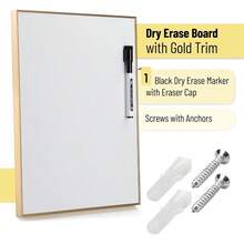 Small Dry Erase Board 11x14 Inches, Magnetic Whiteboard With Aluminum Frame, Includes Dry Erase Marker For Classroom, Office Or Home Use - 1 - Xem 2