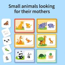 Animal Matching Cards - "Find Mom" Educational Toy, Children's Cognitive Matching Game, Baby Hand-Eye Coordination Early Learning Tool, Parent-Child Interactive Tabletop Game - 彩色 - 查看 2