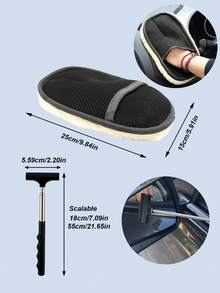 Bộ 2 món dung dịch chống sương mù cho kính chắn gió ô tô - Bàn chải làm sạch bằng nhựa ABS kèm miếng bọt biển và khăn lau microfiber, loại bỏ dầu mỡ, vết bẩn nước và sương mù, cải thiện tầm nhìn, dùng được cho kính chắn gió, cửa sổ bên, gương chiếu hậu, kính mắt, mũ bảo hiểm, dễ sử dụng. - Nhiều màu - Xem 11