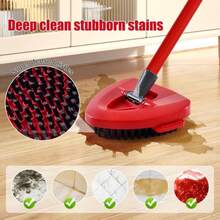 Hezane Mop Handle For Ocedar, Scrub Brush And Spin Mop Base Compatible With O Cedar EasyWring 1 Tank Spin Mop,4-Section Spin Mop Handles And Base For EasyWring Spin Mop - Màu A - Xem 5