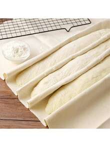 Toile de fermentation de pâte épaisse de qualité supérieure, tapis de fermentation de baguette, idéal pour la cuisson de baguettes françaises et de pain maison, assure une fermentation parfaite de la pâte, essentiel pour la cuisine et la restauration, convient au pain de levain, aux pâtisseries et plus encore - Multicolore - Voir 6