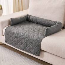 1件装极简柔软宠物垫，防污沙发垫，宠物毯，方形宠物床垫，适用于猫狗 - 彩色 - 查看 4