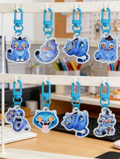 Hasbro 8pcs/Set Popular Korean Drama Devil Girl Keychain, Women's Accessories Bag Pendant Charm, Gifts For Fans And Friends, Lanyard, Card Holder, Car Decor