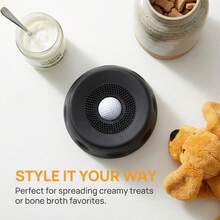 1 quả bóng liếm chống trượt cho chó, bát ăn chậm giảm lo âu có bóng lăn, đồ chơi thảm liếm bằng silicon, phù hợp cho mọi loại chó và mèo, bát liếm chống tràn, đồ chơi liếm tương tác. - đen - Xem 6