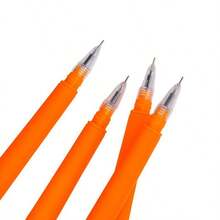 10pcs/Set Cute Cartoon Simulated Radish/Carrot Rabbit Neutral Pens, 2 Styles Available, High-Quality Student Stationery, Creative Personalized Holiday Gift Black Ink Pens, Suitable For Students - Back To School Season - Sets - View 7