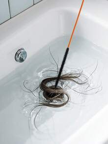 1/2/3pcs Drain Cleaner, Hair Remover, Pipe Dredger, Drain Cleaning Tool, Flexible Snake Tool, Effectively Clears Clogged Debris, Suitable For Sink, Shower And Bathtub Hair Clogging - Multicolor - View 8